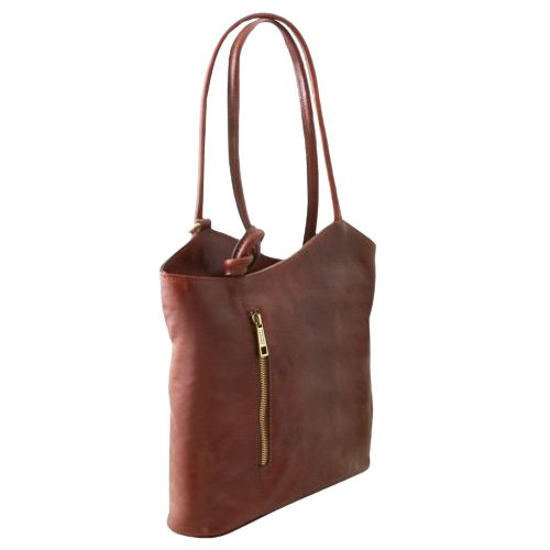 TUSCANY LEATHER Dámský kožený přeměnitelný batoh na rameno